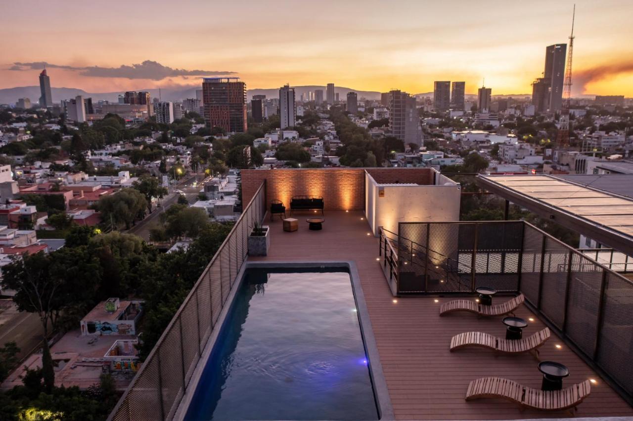 Galeria Flat Rooftop Pool Witgdl กัวดาลาฮารา ภายนอก รูปภาพ
